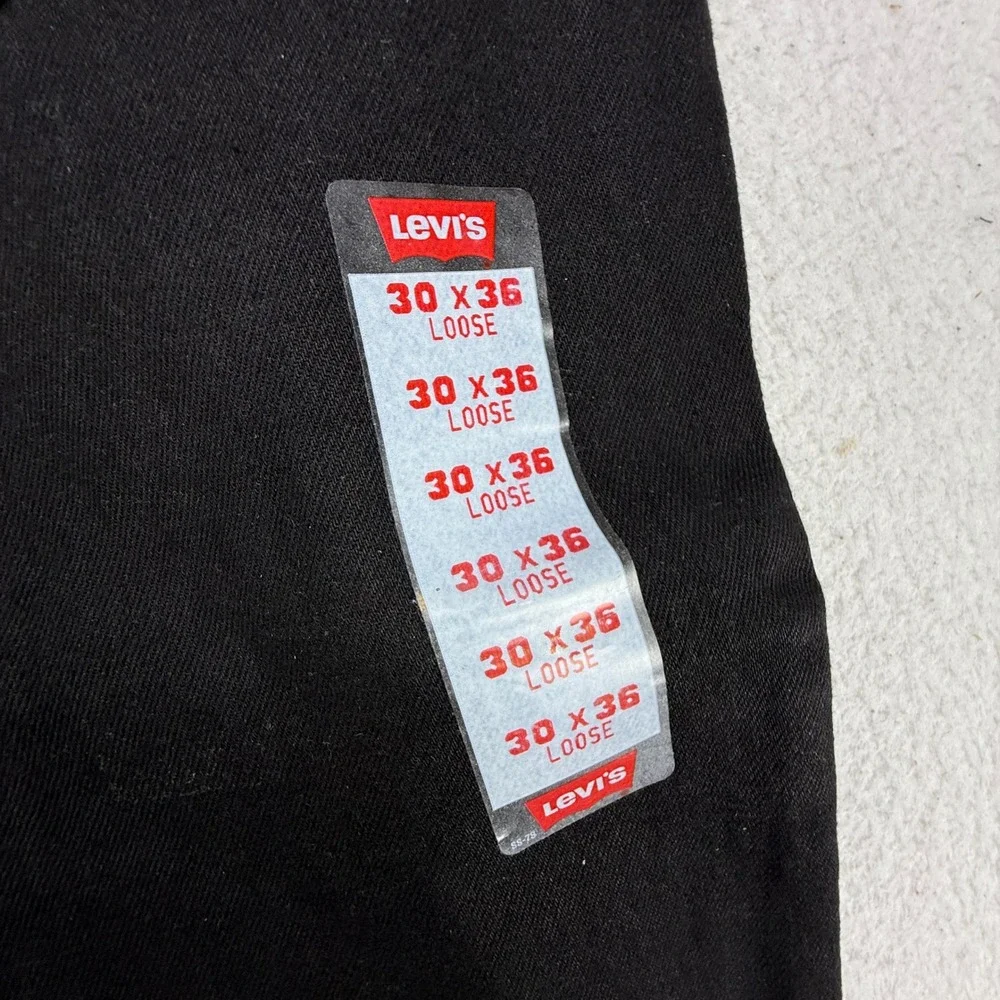 Vintage Levis 560 Mens 30x36 Black Loose Tapered Leg Jeans USA NOS NWT
